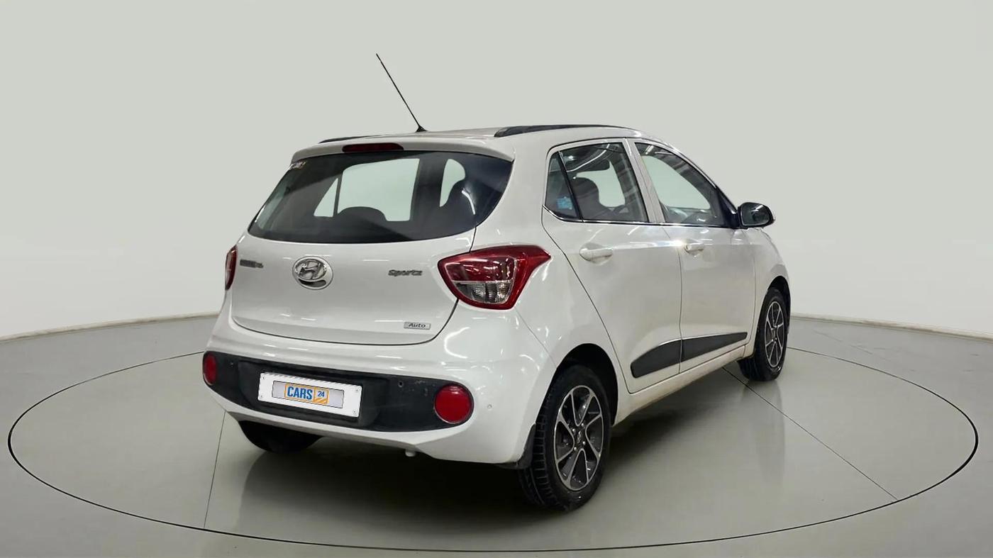 2018 Hyundai Grand i10 SPORTZ (O) AT 1.2 KAPPA VTVT, Petrol, Automatic, 37,720 km, Right Back Diagonal