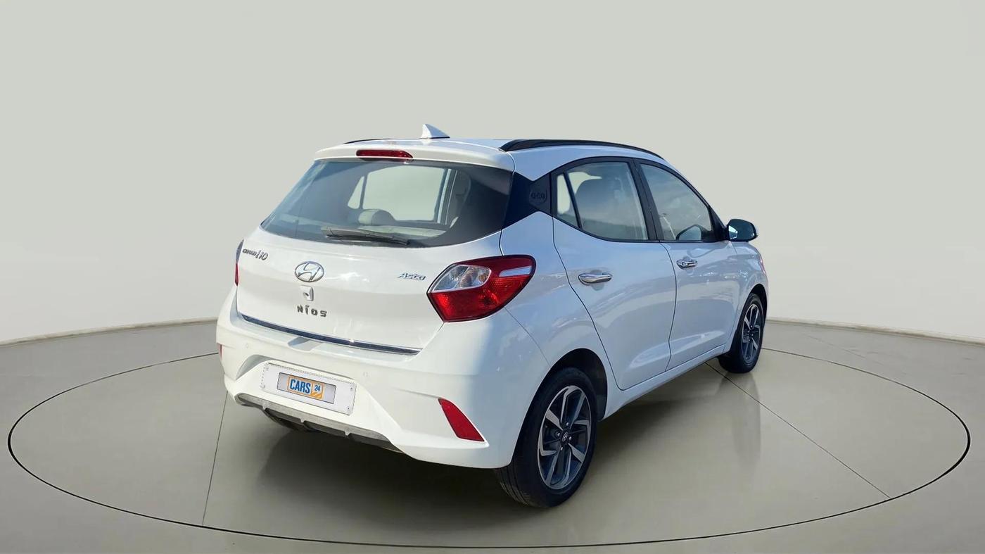 2019 Hyundai GRAND I10 NIOS ASTA 1.2 KAPPA VTVT, Petrol, Manual, 27,197 km, Right Back Diagonal