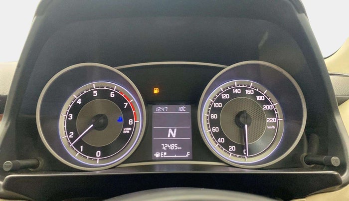 2018 Maruti Dzire VXI AMT, Petrol, Automatic, 72,475 km, Odometer Image