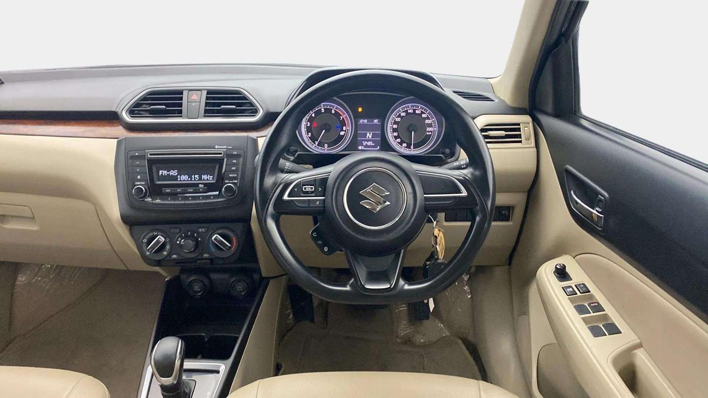 2018 Maruti Dzire VXI AMT, Petrol, Automatic, 72,475 km, Steering Wheel Close Up