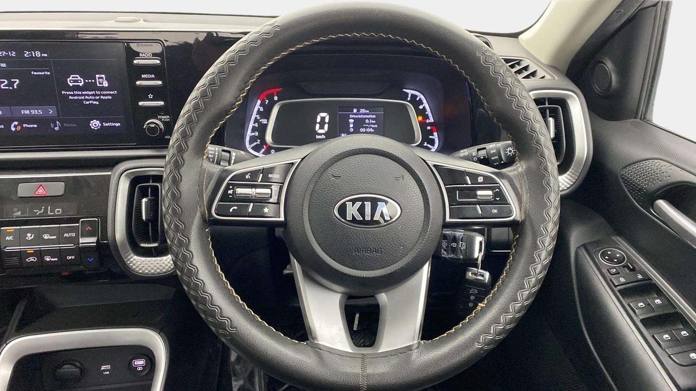 2020 KIA SONET HTK PLUS 1.0 IMT, Petrol, Manual, 55,438 km, Steering Wheel Close Up
