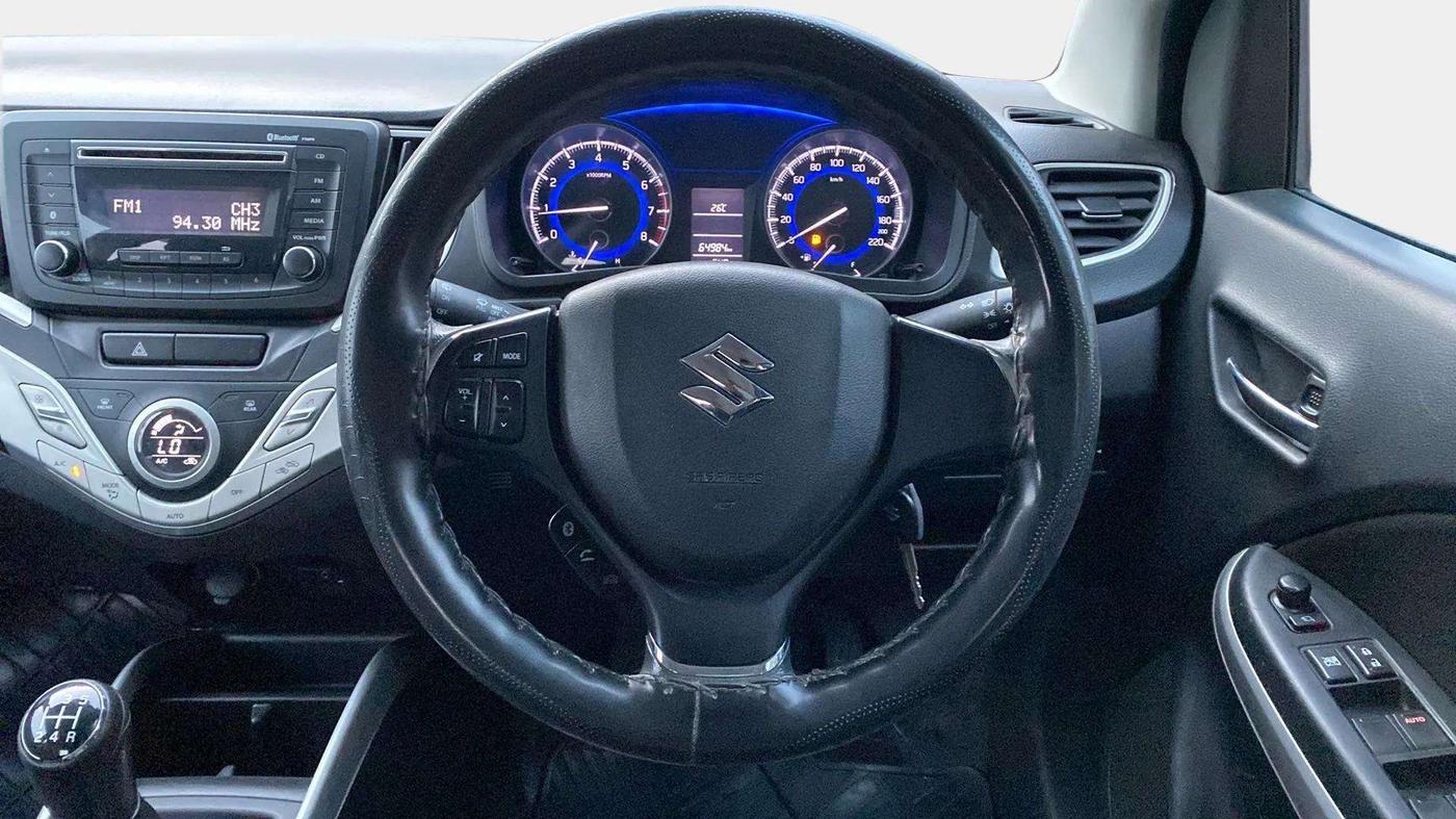 2017 Maruti Baleno DELTA PETROL 1.2, Petrol, Manual, 65,007 km, Steering Wheel Close Up