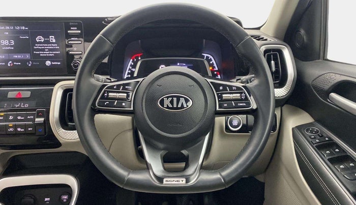 2020 KIA SONET HTX 1.0 IMT, Petrol, Manual, 42,250 km, Steering Wheel Close Up