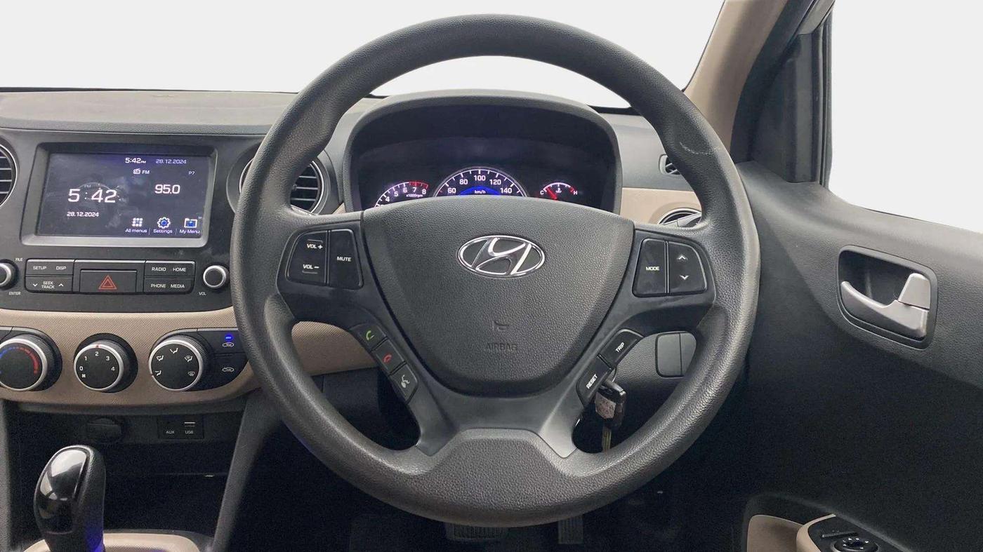 2018 Hyundai Grand i10 SPORTZ AT 1.2 KAPPA VTVT, Petrol, Automatic, 64,782 km, Steering Wheel Close Up