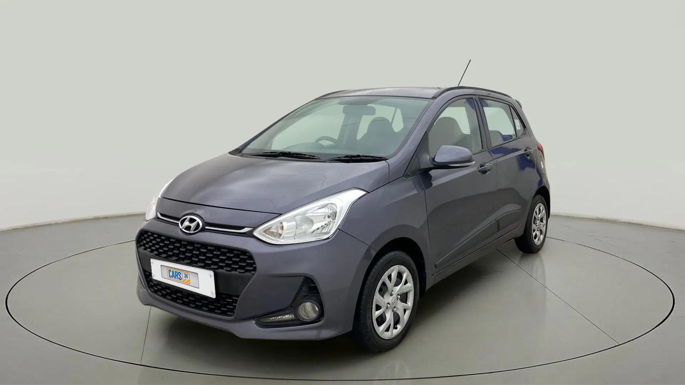 2018 Hyundai Grand i10 SPORTZ 1.2 KAPPA VTVT, Petrol, Manual, 17,342 km, Left Front Diagonal