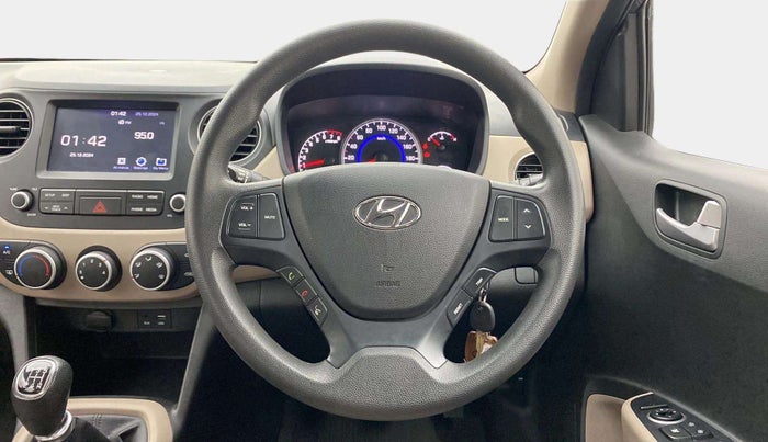 2018 Hyundai Grand i10 SPORTZ 1.2 KAPPA VTVT, Petrol, Manual, 17,342 km, Steering Wheel Close Up