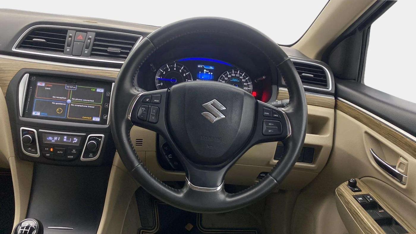 2018 Maruti Ciaz ALPHA 1.5 SHVS PETROL, Petrol, Manual, 39,795 km, Steering Wheel Close Up