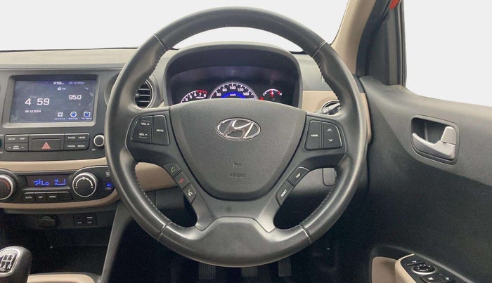 2017 Hyundai Grand i10 ASTA 1.2 KAPPA VTVT, Petrol, Manual, 19,059 km, Steering Wheel Close Up