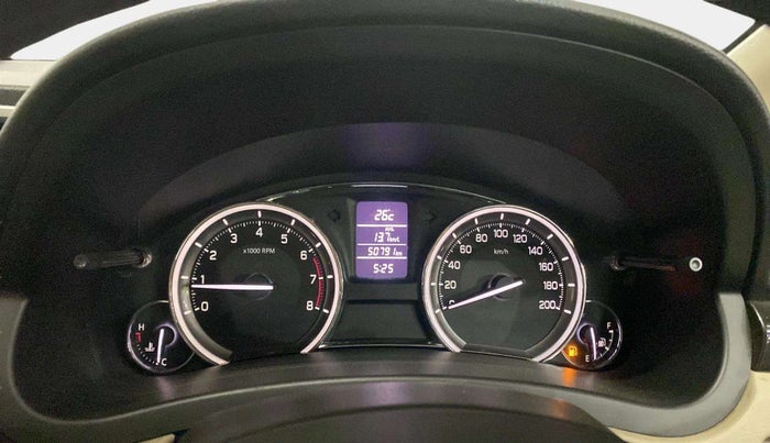 2014 Maruti Ciaz VXI, Petrol, Manual, 50,820 km, Odometer Image