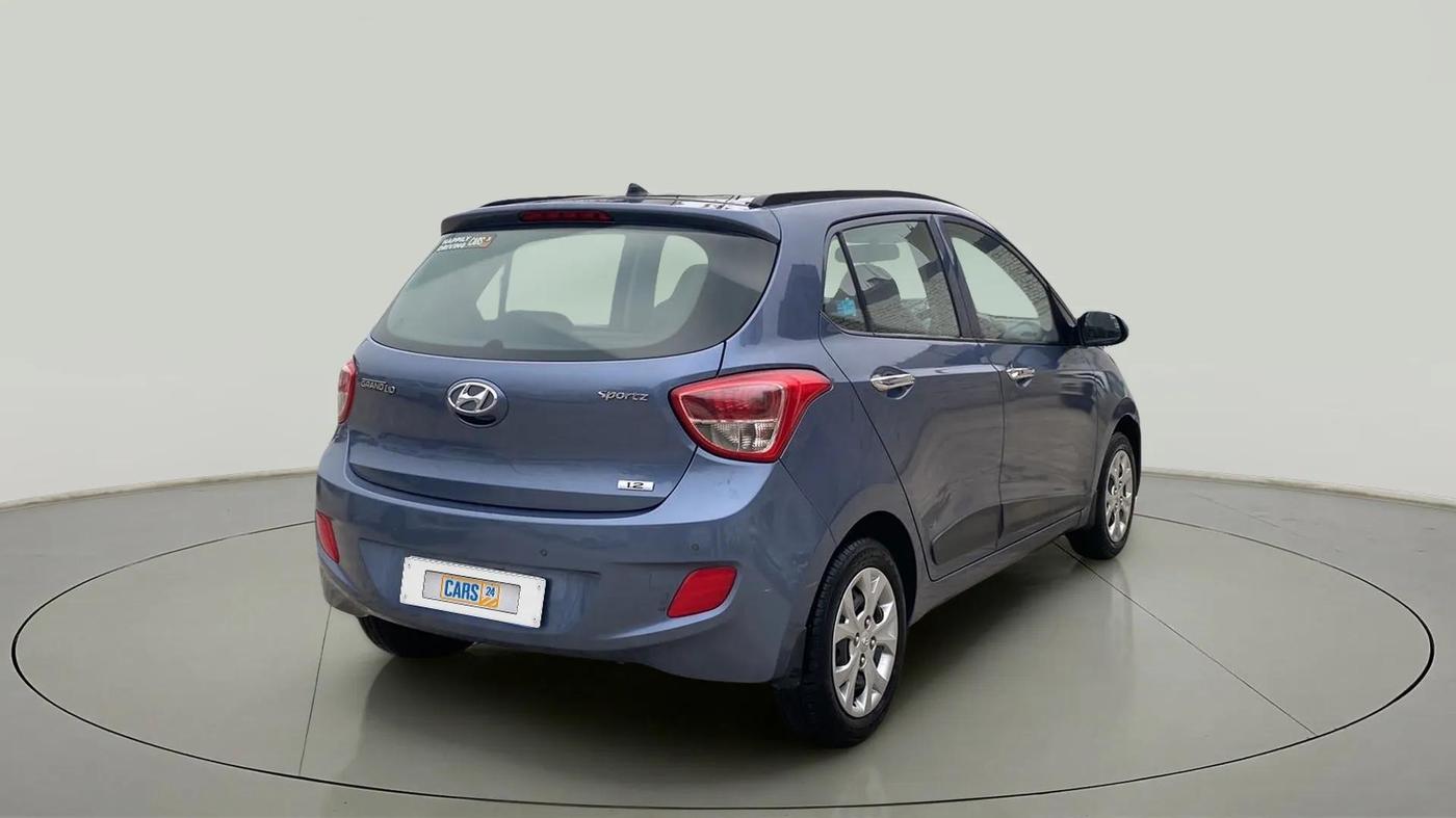 2013 Hyundai Grand i10 SPORTZ 1.2 KAPPA VTVT, Petrol, Manual, 23,457 km, Right Back Diagonal