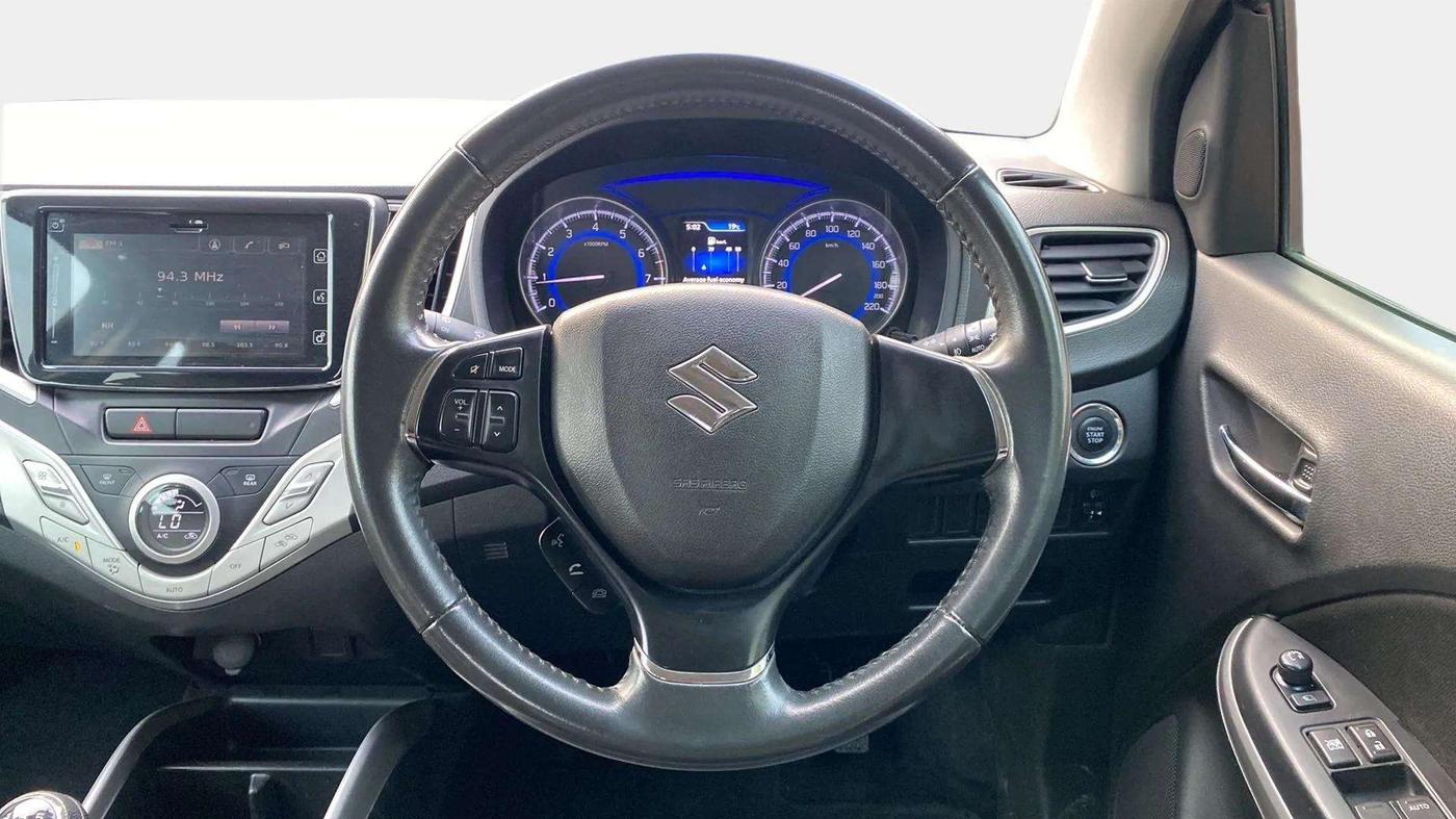 2017 Maruti Baleno ALPHA PETROL 1.2, Petrol, Manual, 26,051 km, Steering Wheel Close Up