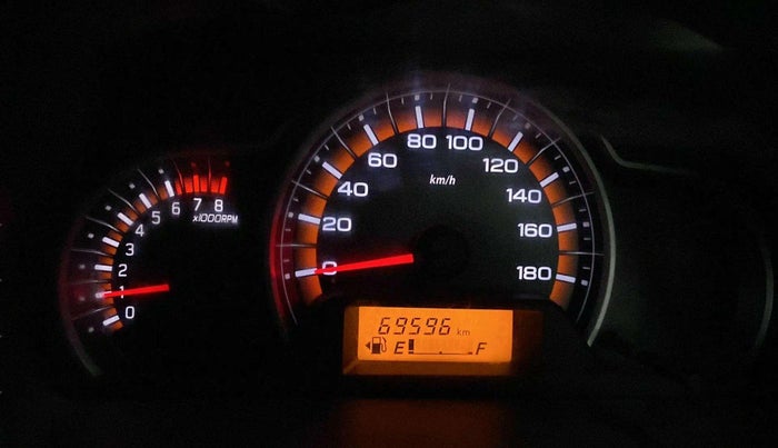 2017 Maruti Alto K10 VXI, Petrol, Manual, 69,584 km, Odometer Image