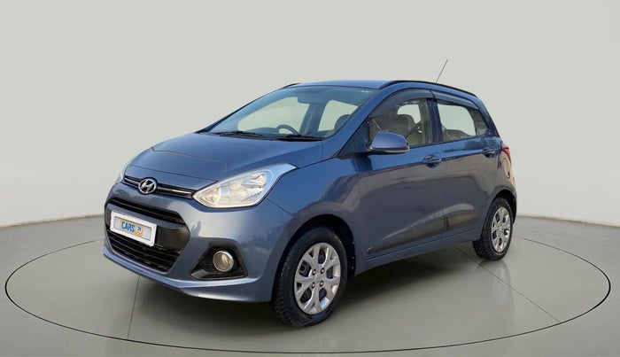 2015 Hyundai Grand i10 SPORTZ 1.2 KAPPA VTVT, Petrol, Manual, 74,133 km, Left Front Diagonal