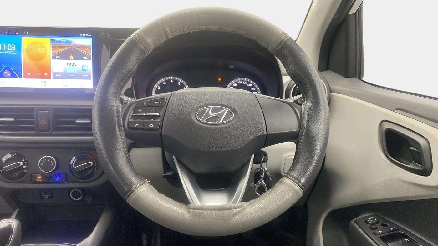 2021 Hyundai GRAND I10 NIOS MAGNA AMT 1.2 KAPPA VTVT, Petrol, Automatic, 29,371 km, Steering Wheel Close Up
