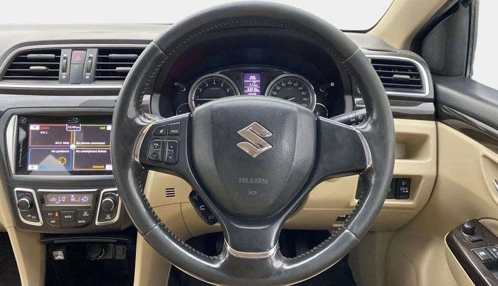 2017 Maruti Ciaz ALPHA 1.4 PETROL, Petrol, Manual, 63,195 km, Steering Wheel Close Up