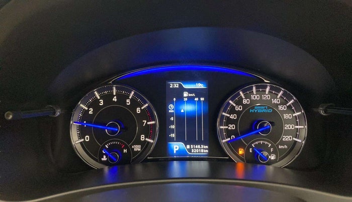 2022 Maruti Ciaz ZETA AT 1.5  SHVS PETROL, Petrol, Automatic, 32,018 km, Odometer Image