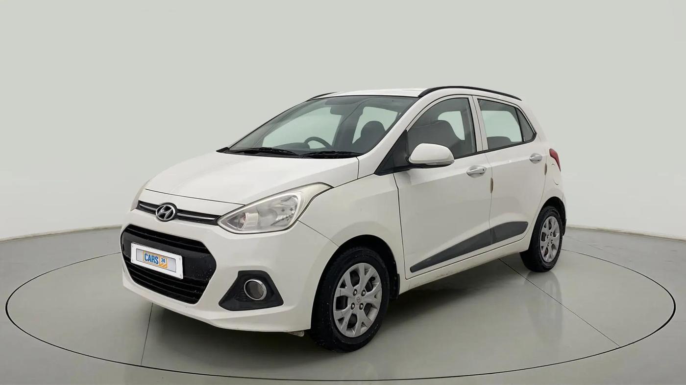 2015 Hyundai Grand i10 SPORTZ 1.2 KAPPA VTVT, Petrol, Manual, 49,770 km, Left Front Diagonal