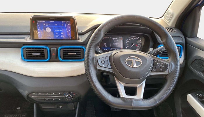 2021 Tata PUNCH CREATIVE  AMT, Petrol, Automatic, 10,567 km, Steering Wheel Close Up