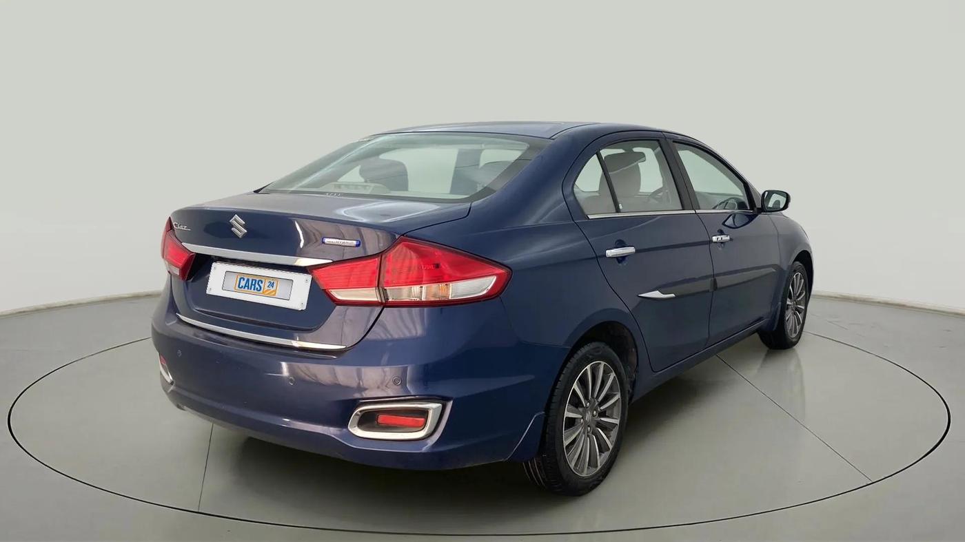 2021 Maruti Ciaz ALPHA  AT 1.5 SHVS PETROL, Petrol, Automatic, 38,539 km, Right Back Diagonal