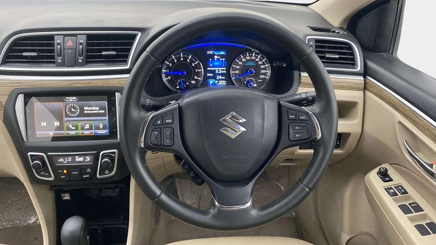 2021 Maruti Ciaz ALPHA  AT 1.5 SHVS PETROL, Petrol, Automatic, 38,539 km, Steering Wheel Close Up