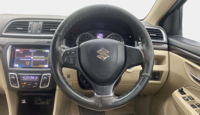 2017 Maruti Ciaz ALPHA 1.4 PETROL, Petrol, Manual, 55,407 km, Steering Wheel Close Up