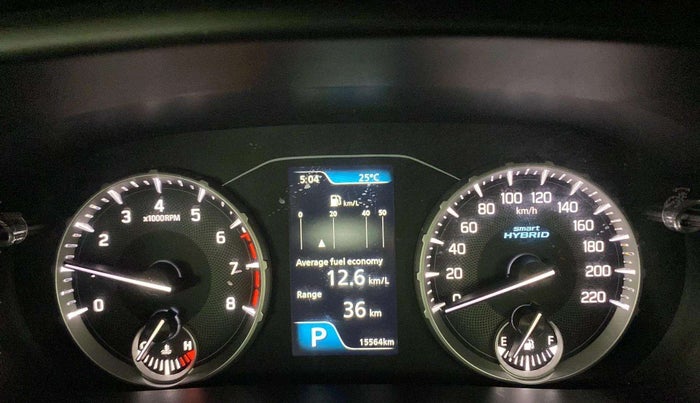 2023 Maruti BREZZA ZXI AT SMART HYBRID, Petrol, Automatic, 15,564 km, Odometer Image