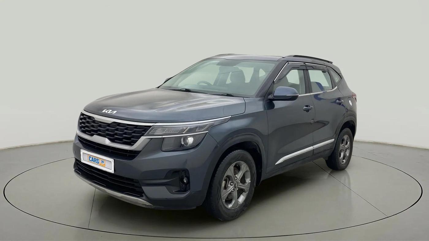 2022 KIA SELTOS HTK PLUS AT 1.5 DIESEL, Diesel, Automatic, 49,196 km, Left Front Diagonal
