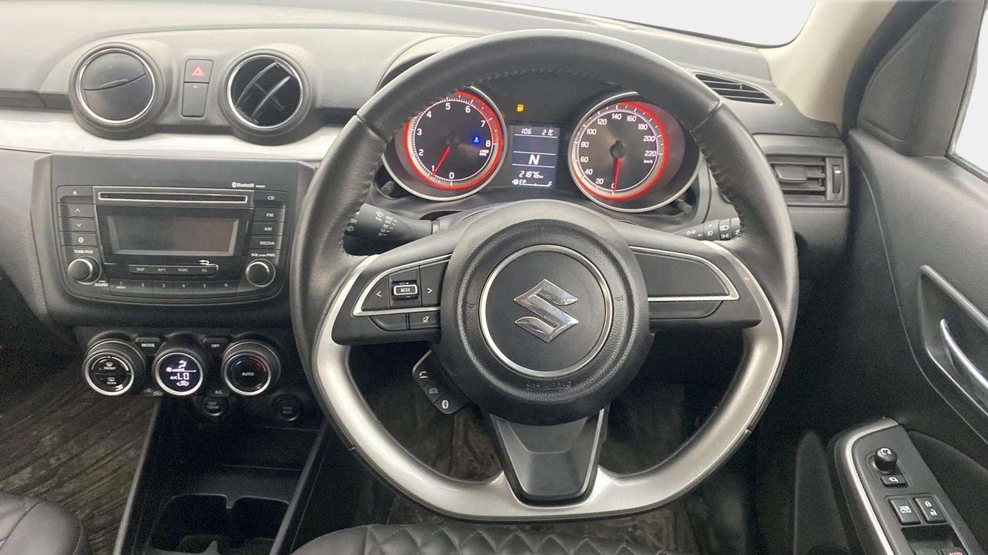 2019 Maruti Swift ZXI AMT, Petrol, Automatic, 22,282 km, Steering Wheel Close Up