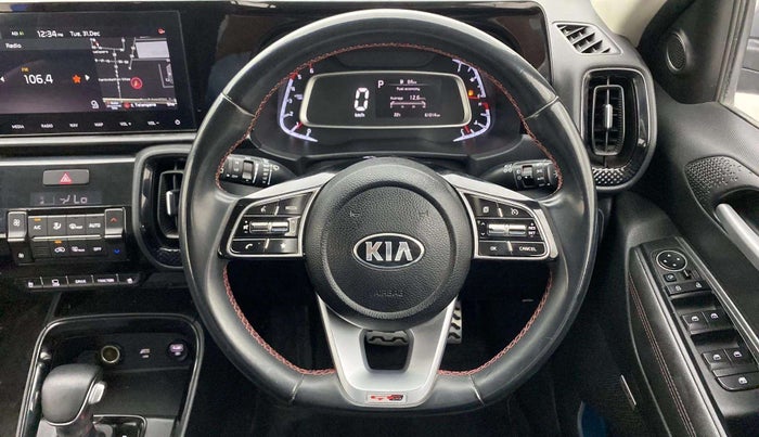 2021 KIA SONET GTX PLUS 1.5 AT DUAL TONE, Diesel, Automatic, 60,979 km, Steering Wheel Close Up