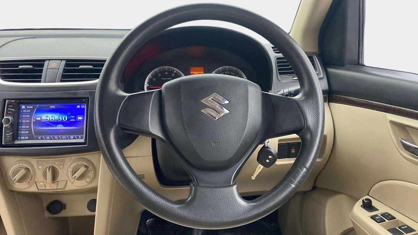 2013 Maruti Swift Dzire VXI, Petrol, Manual, 97,961 km, Steering Wheel Close Up