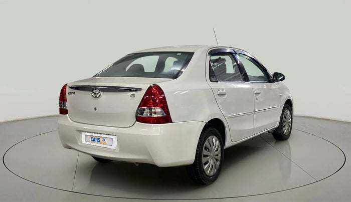 2013 Toyota Etios G, Petrol, Manual, 40,004 km, Right Back Diagonal