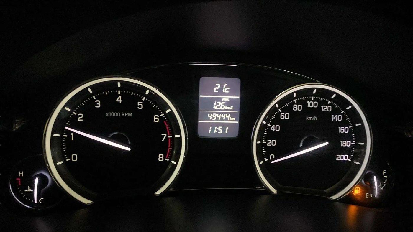 2016 Maruti Ciaz VXI+, Petrol, Manual, 49,488 km, Odometer Image