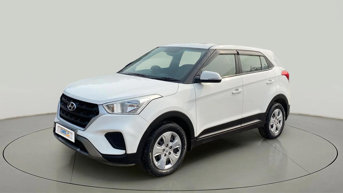 2019 Hyundai Creta E PLUS 1.6 PETROL, Petrol, Manual, 90,236 km, Left Front Diagonal