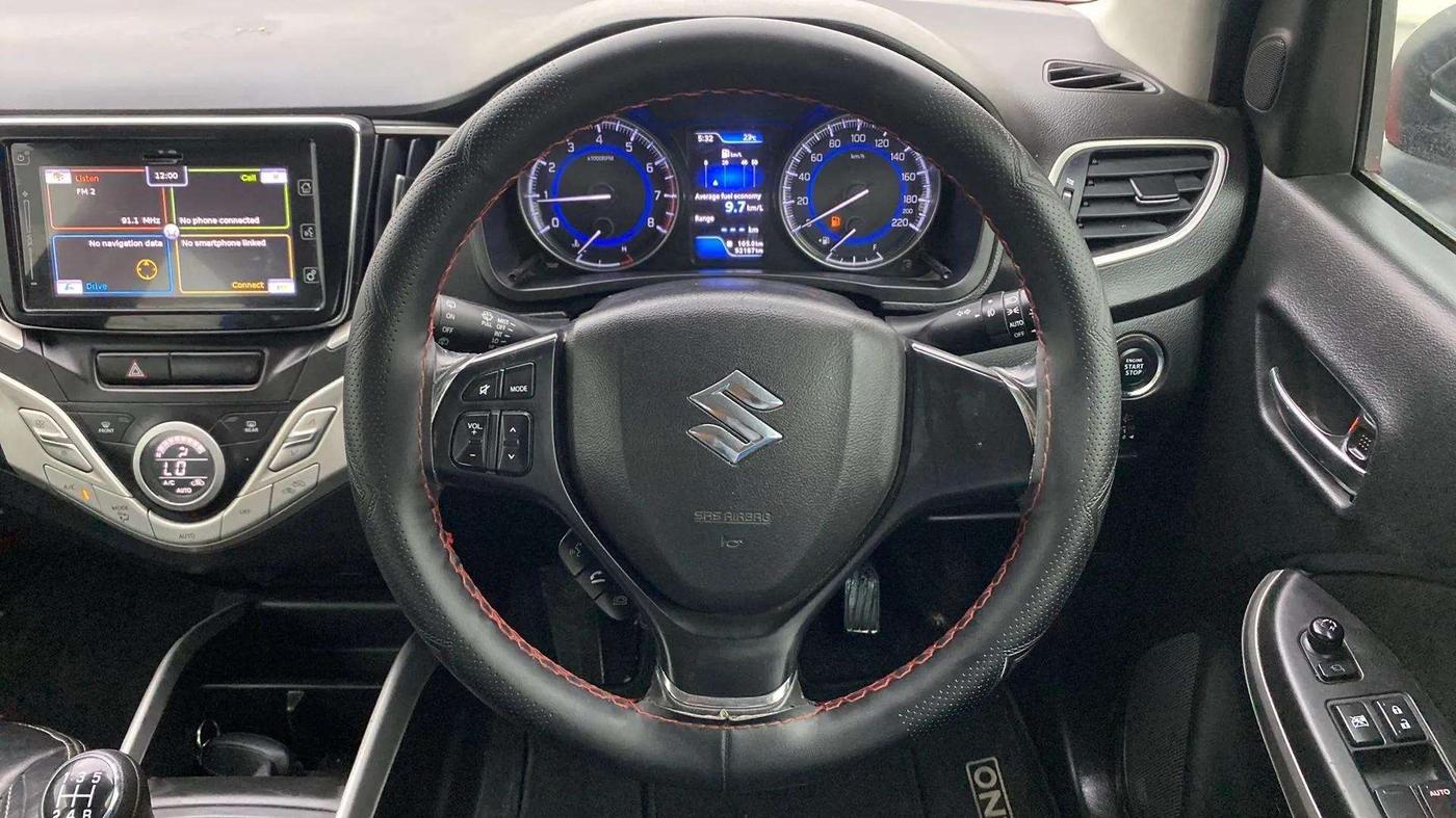 2017 Maruti Baleno ALPHA PETROL 1.2, Petrol, Manual, 92,148 km, Steering Wheel Close Up