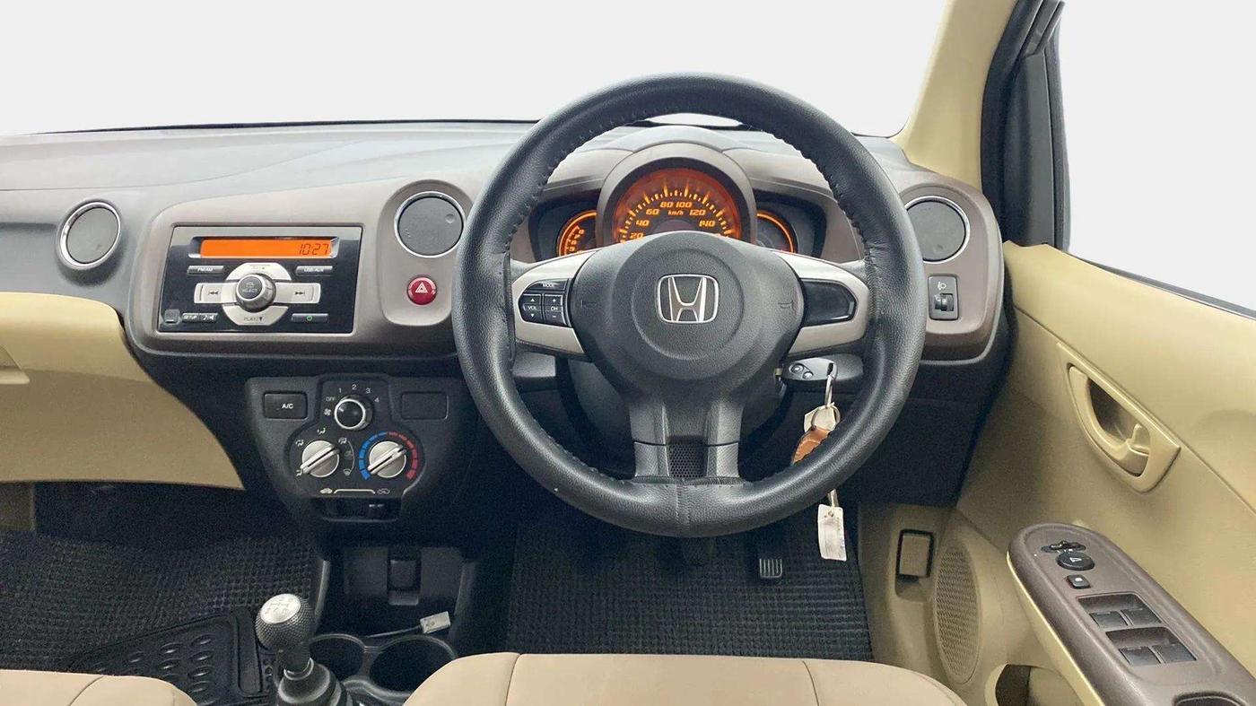 2013 Honda Amaze 1.2L I-VTEC S, Petrol, Manual, 38,414 km, Steering Wheel Close Up