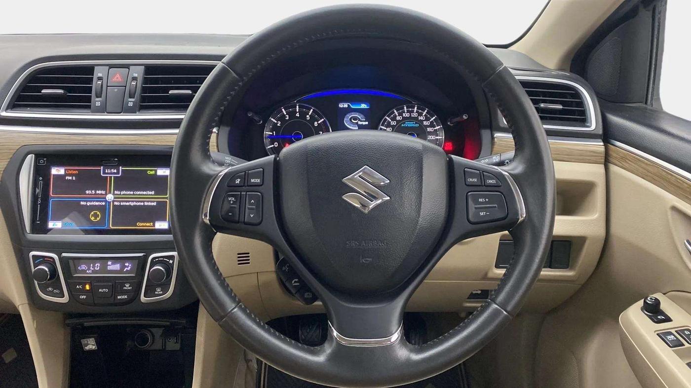 2019 Maruti Ciaz ALPHA 1.5 SHVS PETROL, Petrol, Manual, 33,006 km, Steering Wheel Close Up