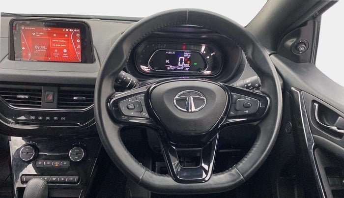 2021 Tata NEXON XZA PLUS (O) PETROL DARK EDITION, Petrol, Automatic, 19,473 km, Steering Wheel Close Up
