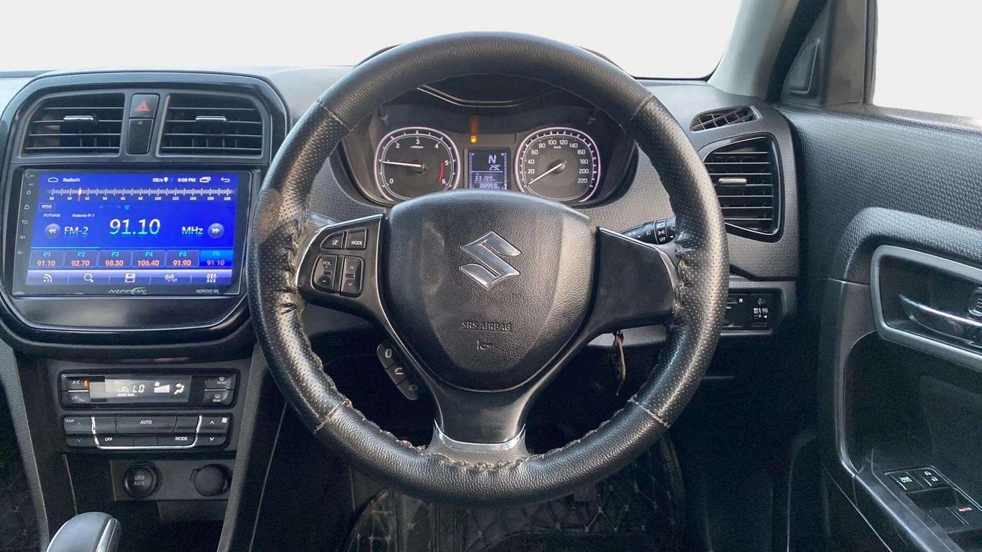2019 Maruti Vitara Brezza ZDI AMT, CNG, Automatic, 88,956 km, Steering Wheel Close Up