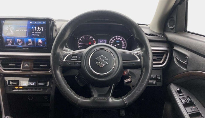 2022 Maruti BREZZA VXI SMART HYBRID, Petrol, Manual, 34,126 km, Steering Wheel Close Up