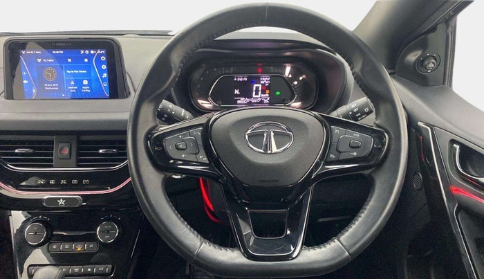 2022 Tata NEXON XZA PLUS (O) PETROL DARK EDITION, Petrol, Automatic, 19,818 km, Steering Wheel Close Up