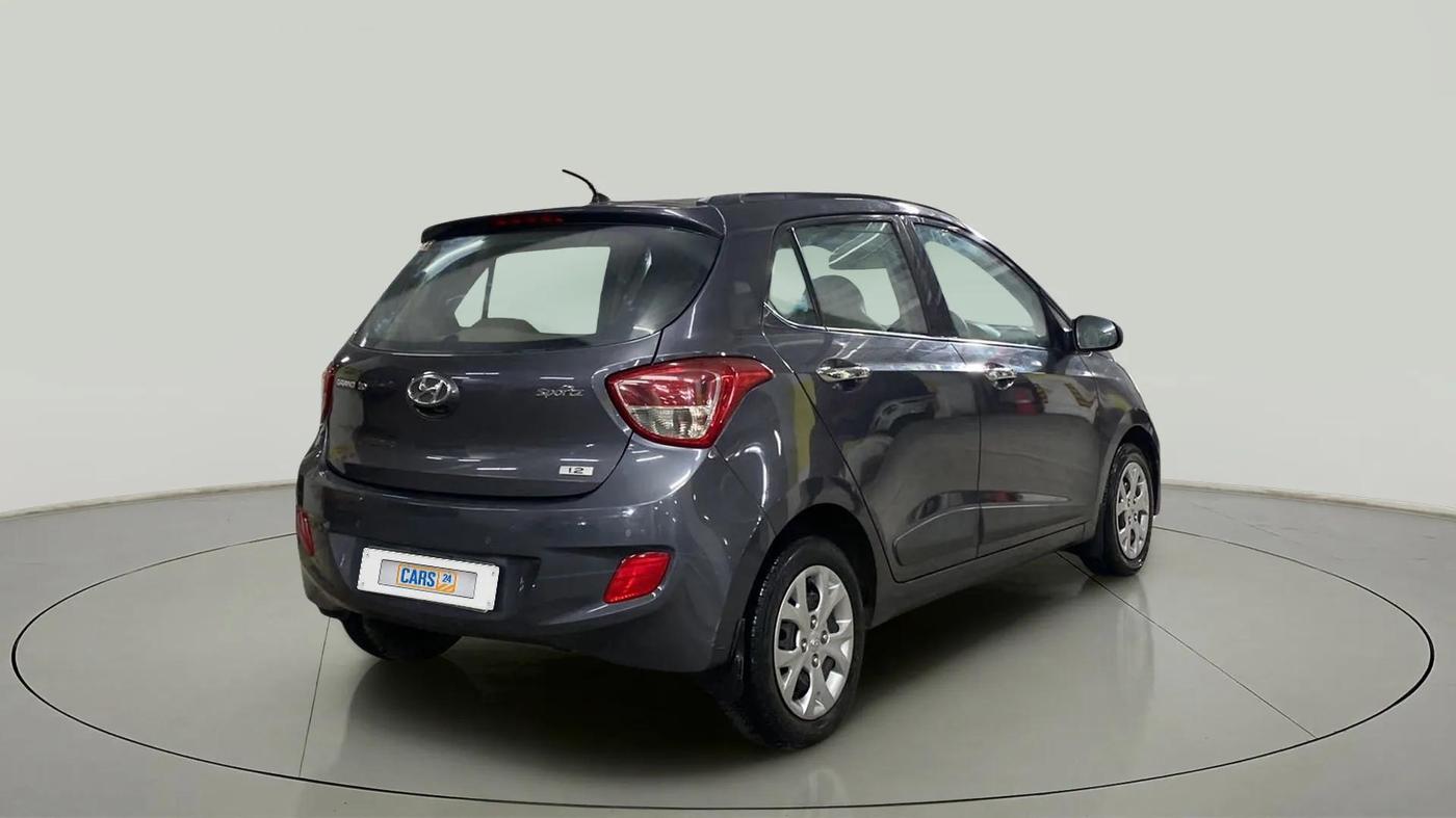 2014 Hyundai Grand i10 SPORTZ 1.2 KAPPA VTVT, Petrol, Manual, 13,976 km, Right Back Diagonal