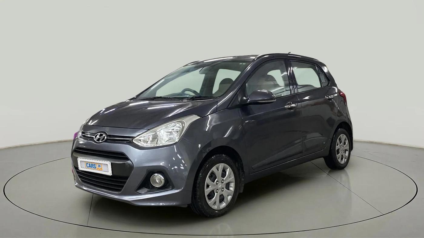 2014 Hyundai Grand i10 SPORTZ 1.2 KAPPA VTVT, Petrol, Manual, 13,976 km, Left Front Diagonal