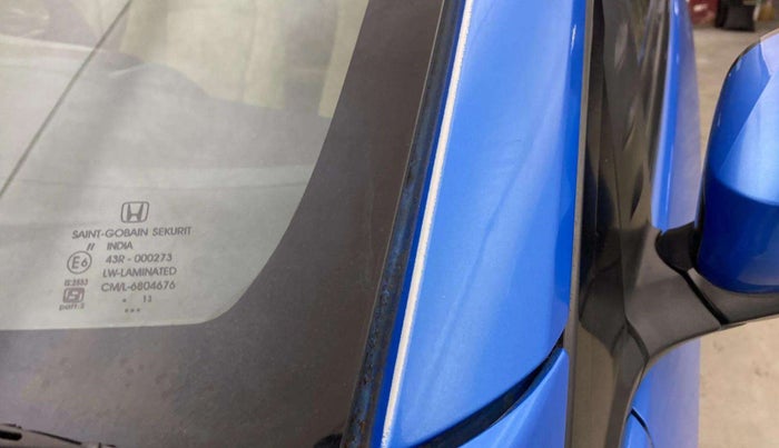 2013 Honda Brio S MT, Petrol, Manual, 47,019 km, Left A pillar - Paint is slightly faded