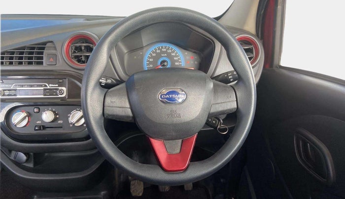 2016 Datsun Redi Go S, Petrol, Manual, 19,476 km, Steering Wheel Close Up