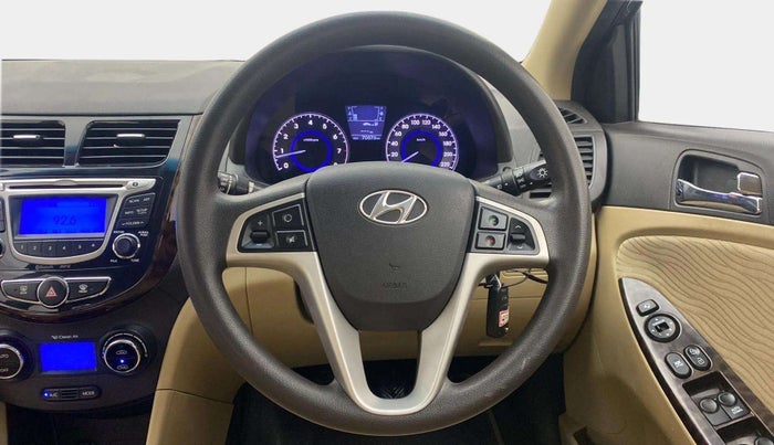 2013 Hyundai Verna FLUIDIC 1.6 VTVT SX, Petrol, Manual, 70,573 km, Steering Wheel Close Up