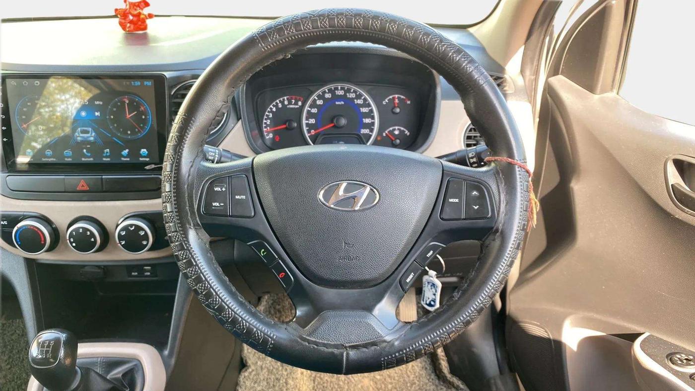 2019 Hyundai Grand i10 MAGNA 1.2 KAPPA VTVT, Petrol, Manual, 62,439 km, Steering Wheel Close Up