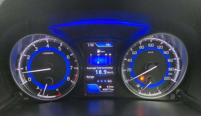 2019 Maruti Baleno ALPHA PETROL 1.2, Petrol, Manual, 49,071 km, Odometer Image