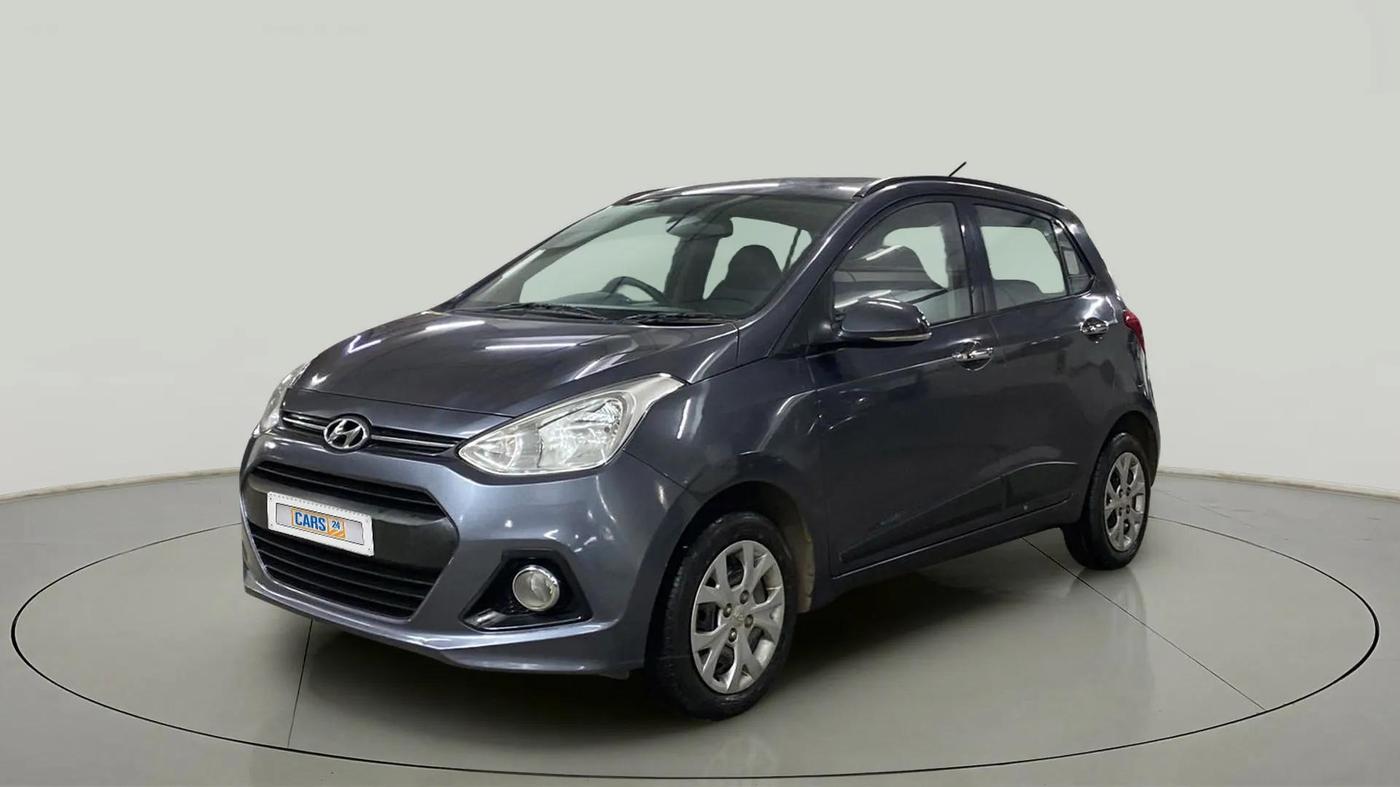 2014 Hyundai Grand i10 SPORTZ 1.2 KAPPA VTVT, Petrol, Manual, 10,995 km, Left Front Diagonal