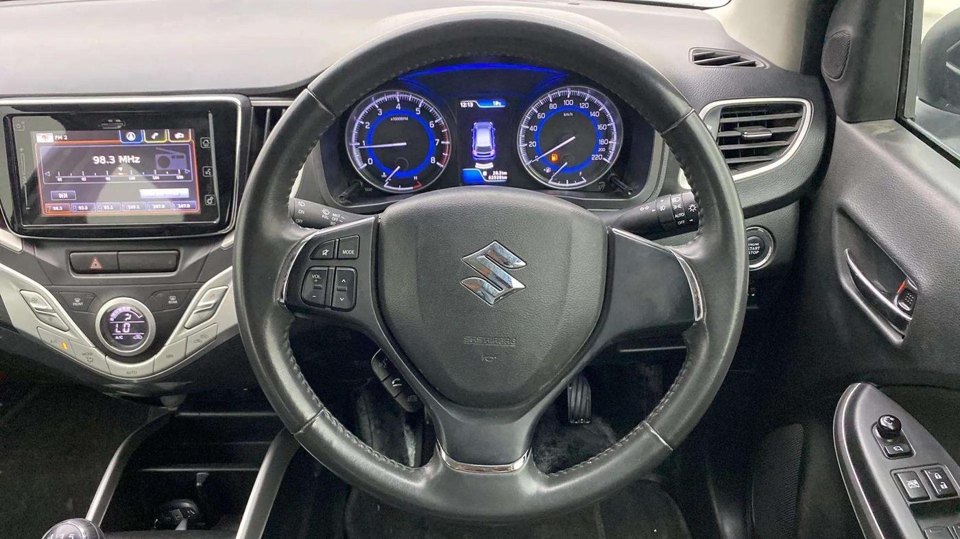 2017 Maruti Baleno ALPHA PETROL 1.2, Petrol, Manual, 62,510 km, Steering Wheel Close Up
