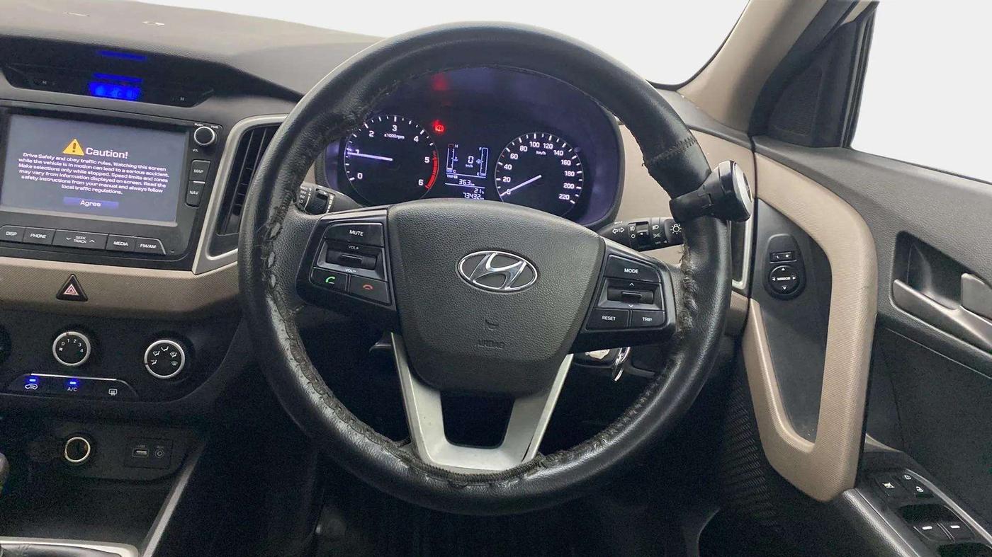 2016 Hyundai Creta S PLUS 1.4 DIESEL, Diesel, Manual, 73,610 km, Steering Wheel Close Up